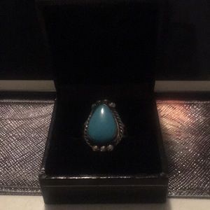 Vintage Navajo Handmade “Old Pawn” Turquoise Ring
